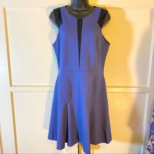 Rebecca Taylor Blue Cocktail Dress Sz 12 As Is